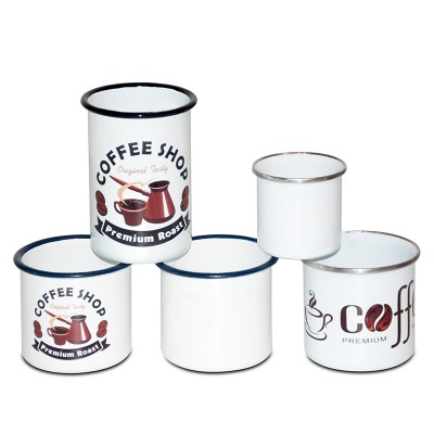 White blank sublimation mug wholesale factory ceramic coffee mugs for sublimation custom enamel mug